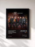 #noir Tableau de l'album A Why Don't We Christmas de Why Don't We, cadre noir, imprimé et encadré en France