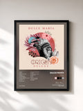 #noir Tableau de l'album Origen (Deluxe) de Dulce María, cadre noir, imprimé et encadré en France