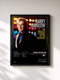 #noir Tableau de l'album The Greatest Songs Of The Seventies de Barry Manilow, cadre noir, imprimé et encadré en France