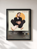 #noir Tableau de l'album All Night Days de Rob Thomas, cadre noir, imprimé et encadré en France