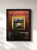 #noir Tableau de l'album De Corazón (De Colección 2) de Pedro Fernández, cadre noir, imprimé et encadré en France