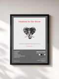 #noir Tableau de l'album Elephant in the Room de Nico & Vinz, cadre noir, imprimé et encadré en France