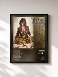 #noir Tableau de l'album Rose Tattoo de Tiffany, cadre noir, imprimé et encadré en France