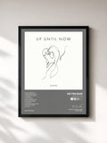 #noir Tableau de l'album Up Until Now de Us The Duo, cadre noir, imprimé et encadré en France