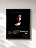 #noir Tableau de l'album Conditions de The Temper Trap, cadre noir, imprimé et encadré en France