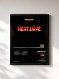 #noir Tableau de l'album Central Heating (Expanded Edition) de Heatwave, cadre noir, imprimé et encadré en France