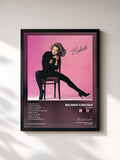#noir Tableau de l'album Belinda de Belinda Carlisle, cadre noir, imprimé et encadré en France