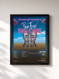 #noir Tableau de l'album The Voice and the Sound of Pink Floyd de Big One, cadre noir, imprimé et encadré en France