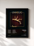 #noir Tableau de l'album Puppenspiel de Unheilig, cadre noir, imprimé et encadré en France
