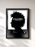 #noir Tableau de l'album Negroklaro de Kalimba, cadre noir, imprimé et encadré en France