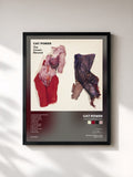 #noir Tableau de l'album The Covers Record de Cat Power, cadre noir, imprimé et encadré en France