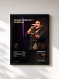 #noir Tableau de l'album Reggae Covers, Vol. 1 de Conkarah, cadre noir, imprimé et encadré en France