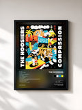 #noir Tableau de l'album Compassion de The Hoosiers, cadre noir, imprimé et encadré en France