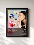#noir Tableau de l'album 4 ONLY de LEEHI, cadre noir, imprimé et encadré en France