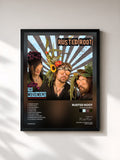 #noir Tableau de l'album The Movement de Rusted Root, cadre noir, imprimé et encadré en France