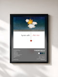 #noir Tableau de l'album This Love de Tyrone Wells, cadre noir, imprimé et encadré en France