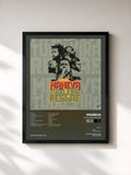 #noir Tableau de l'album Tudo Vira Reggae de Maneva, cadre noir, imprimé et encadré en France