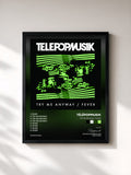 #noir Tableau de l'album Try Me Anyway / Fever de Télépopmusik, cadre noir, imprimé et encadré en France