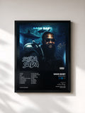 #noir Tableau de l'album Skuba Sada de Sada Baby, cadre noir, imprimé et encadré en France