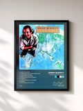 #noir Tableau de l'album Somewhere Over China de Jimmy Buffett, cadre noir, imprimé et encadré en France