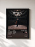 #noir Tableau de l'album Requiem de Claver Gold, cadre noir, imprimé et encadré en France