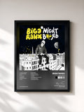 #noir Tableau de l'album Nightbird de Biga*Ranx, cadre noir, imprimé et encadré en France