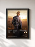 #noir Tableau de l'album Believe de Andrea Bocelli, cadre noir, imprimé et encadré en France