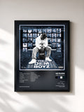 #noir Tableau de l'album Free Dem Boyz de 42 Dugg, cadre noir, imprimé et encadré en France