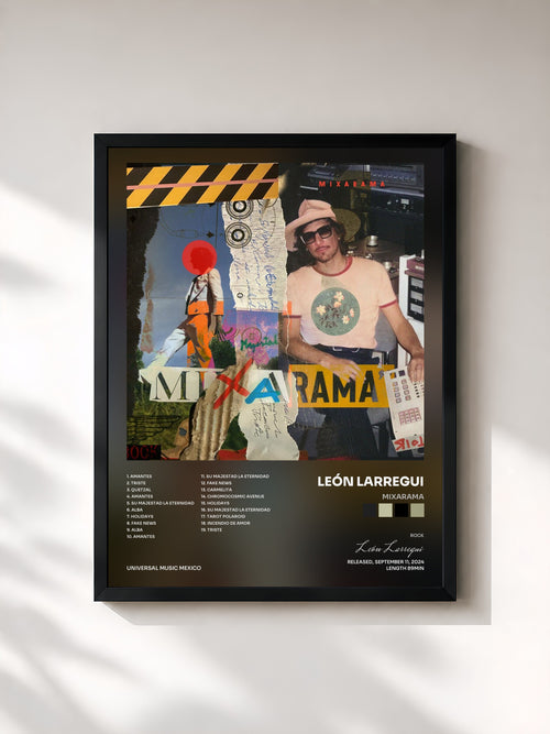 León Larregui · Mixarama — Affiche encadrée