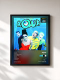 #noir Tableau de l'album Aquarium de Aqua, cadre noir, imprimé et encadré en France