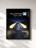 #noir Tableau de l'album Paper Walls de Yellowcard, cadre noir, imprimé et encadré en France