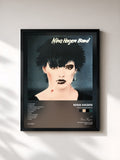 #noir Tableau de l'album Nina Hagen Band de Nina Hagen, cadre noir, imprimé et encadré en France