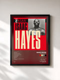#noir Tableau de l'album Stax Classics de Isaac Hayes, cadre noir, imprimé et encadré en France