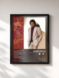 #noir Tableau de l'album How Do You Keep The Music Playing? de Johnny Mathis, cadre noir, imprimé et encadré en France