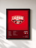 #noir Tableau de l'album Campovolo 2.011 de Ligabue, cadre noir, imprimé et encadré en France