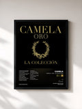 #noir Tableau de l'album Camela . Oro . La Colección de Camela, cadre noir, imprimé et encadré en France