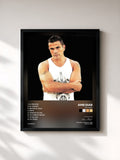 #noir Tableau de l'album Ya Tarek de Amr Diab, cadre noir, imprimé et encadré en France