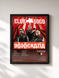 #noir Tableau de l'album Dogocrazia de Club Dogo, cadre noir, imprimé et encadré en France