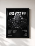 #noir Tableau de l'album Nood Breekt Wet de D-Double, cadre noir, imprimé et encadré en France