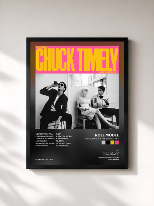 Role Model · Chuck Timely & The Hourglass — Affiche encadrée