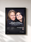 #noir Tableau de l'album Van Jou, Voor Jou de Roxeanne Hazes, cadre noir, imprimé et encadré en France