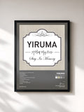 #noir Tableau de l'album Stay in Memory de Yiruma, cadre noir, imprimé et encadré en France