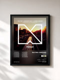 #noir Tableau de l'album Chasing (In The Night) de Sultan + Shepard, cadre noir, imprimé et encadré en France