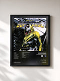 #noir Tableau de l'album Supereroe Bat Edition de Emis Killa, cadre noir, imprimé et encadré en France