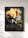 #noir Tableau de l'album Big Dog Daddy de Toby Keith, cadre noir, imprimé et encadré en France