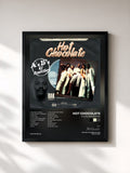 #noir Tableau de l'album A's, B's and Rarities de Hot Chocolate, cadre noir, imprimé et encadré en France