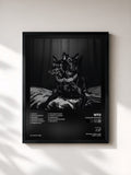 #noir Tableau de l'album FOREVER FRIENDS de NTO, cadre noir, imprimé et encadré en France