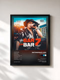 #noir Tableau de l'album De Bar em Bar 7 de Natanzinho Lima, cadre noir, imprimé et encadré en France