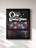 #noir Tableau de l'album One Of The Lonely Ones de Roy Orbison, cadre noir, imprimé et encadré en France