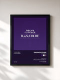 #noir Tableau de l'album R.o.S.E BLUE de DREAMCATCHER, cadre noir, imprimé et encadré en France